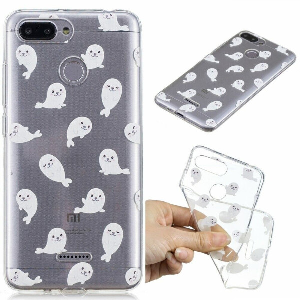 

Силиконовый (TPU) чехол Deexe Pretty Glossy для Xiaomi Redmi 6 - Sea Lion