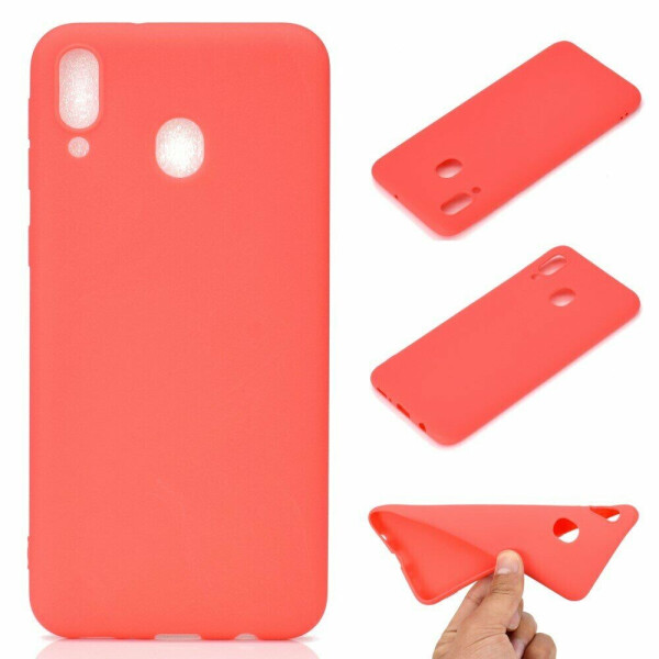 

Силиконовый (TPU) чехол Deexe Matte Case для Samsung Galaxy A30 (A305) / A20 (A205) - Red