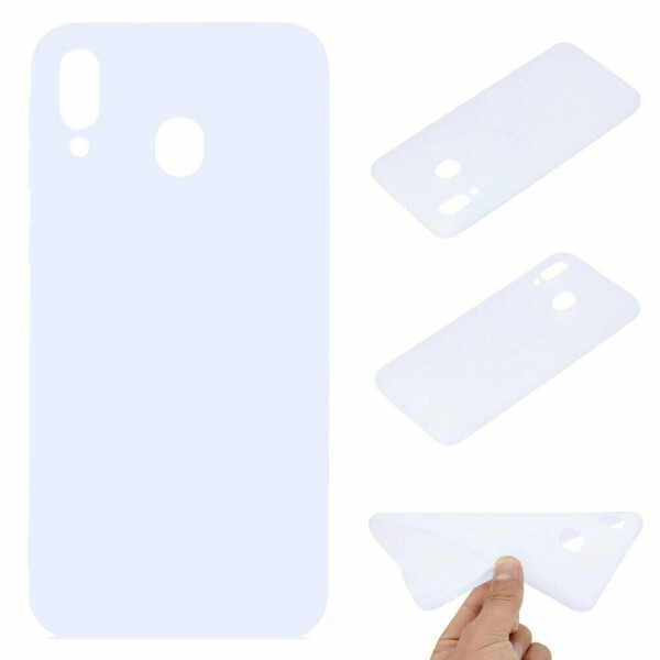 

Силиконовый (TPU) чехол Deexe Matte Case для Samsung Galaxy A30 (A305) / A20 (A205) - White