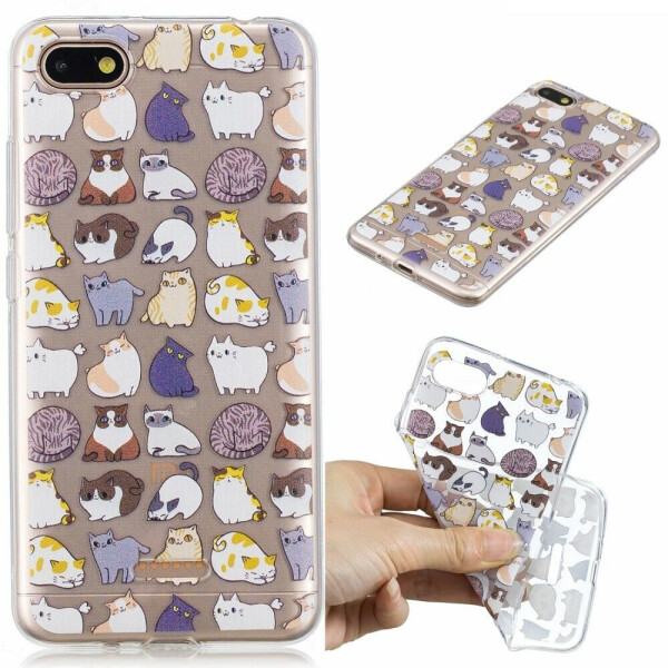 

Силиконовый (TPU) чехол Deexe Pretty Glossy для Xiaomi Redmi 6A - Cartoon Animals