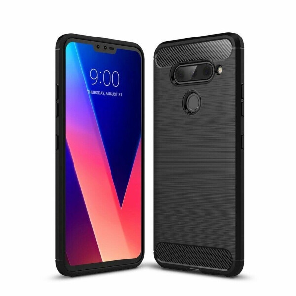 

Защитный чехол UniCase Carbon для LG V40 ThinQ - Black