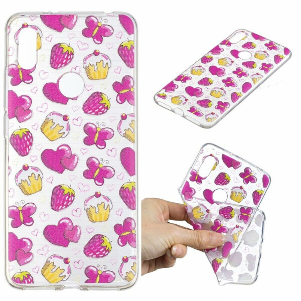

Силиконовый (TPU) чехол Deexe Pretty Glossy для Xiaomi Redmi S2 - Cakes and Strawberries