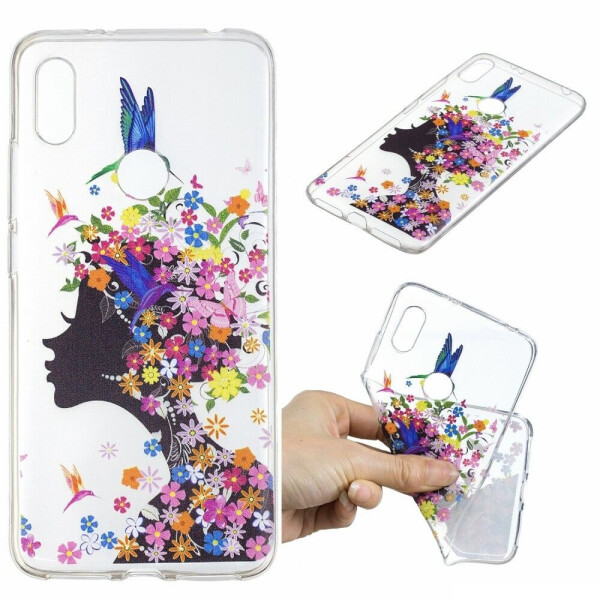 

Силиконовый (TPU) чехол Deexe Pretty Glossy для Xiaomi Redmi S2 - Flowered Girl