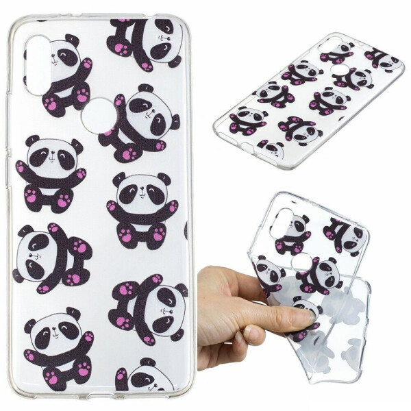 

Силиконовый (TPU) чехол Deexe Pretty Glossy для Xiaomi Redmi S2 - Cute Pandas