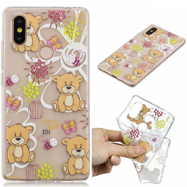

Силиконовый (TPU) чехол Deexe Pretty Glossy для Xiaomi Mi 8 SE (Special Edition) - Brown Bears