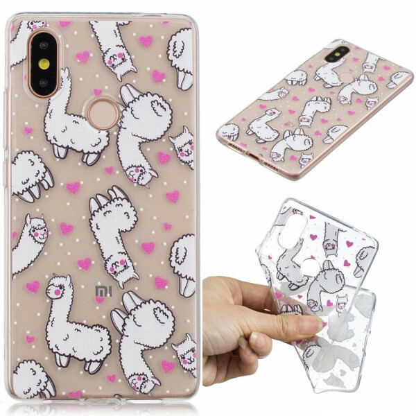 

Силиконовый (TPU) чехол Deexe Pretty Glossy для Xiaomi Mi 8 SE (Special Edition) - Alpacas