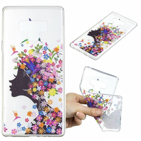

Силиконовый (TPU) чехол Deexe Pretty Glossy для Samsung Galaxy Note 9 (N960) - Flowered Girl