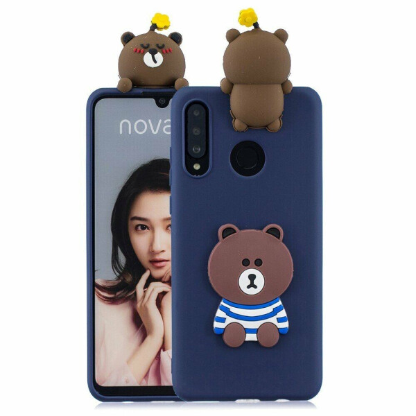 

Силиконовый (TPU) чехол UniCase 3D Cartoon Pattern для Huawei P30 Lite - Bear
