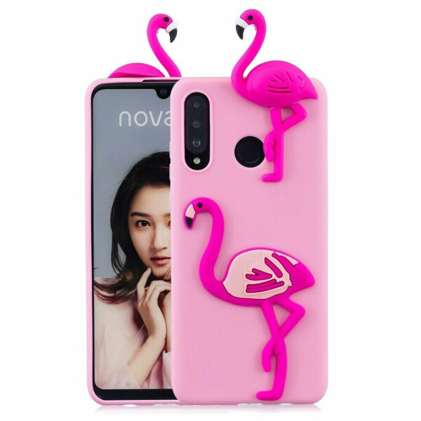 

Силиконовый (TPU) чехол UniCase 3D Cartoon Pattern для Huawei P30 Lite - Flamingo