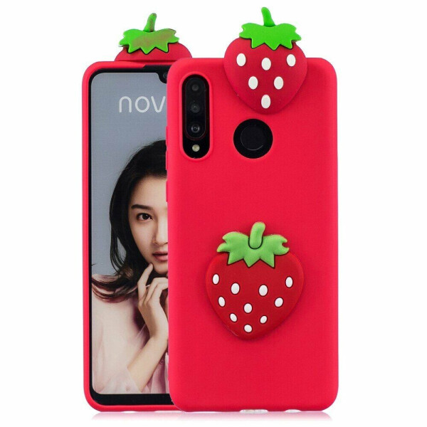 

Силиконовый (TPU) чехол UniCase 3D Cartoon Pattern для Huawei P30 Lite - Strawberry