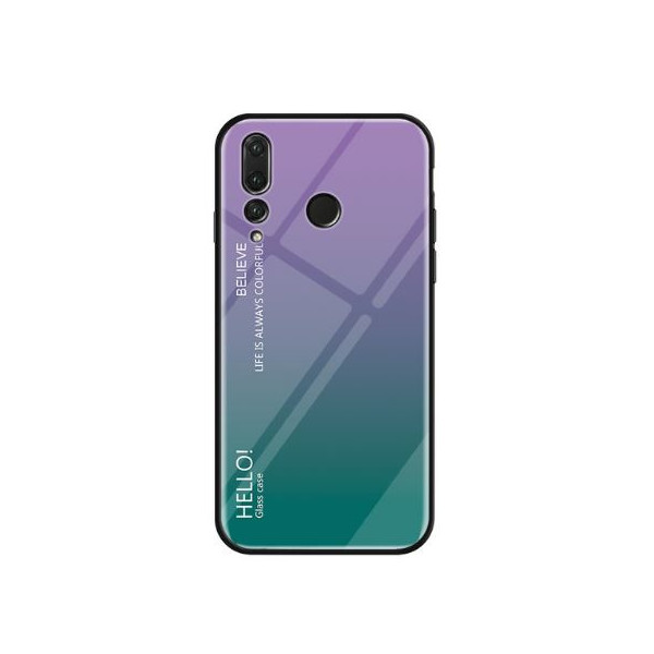 

TPU+Glass Gradient HELLO для Huawei Nova 4 (Фиолетовый) (683093)