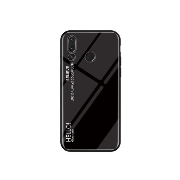 

TPU+Glass Gradient HELLO для Huawei Nova 4 (Черный) (683094)