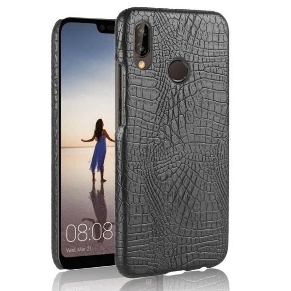 

Пластиковый чехол Deexe Croco Style для Huawei P20 Lite - Black