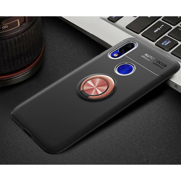 

Защитный чехол UniCase Magnetic Ring для Xiaomi Redmi 7 - Black / Rose Gold