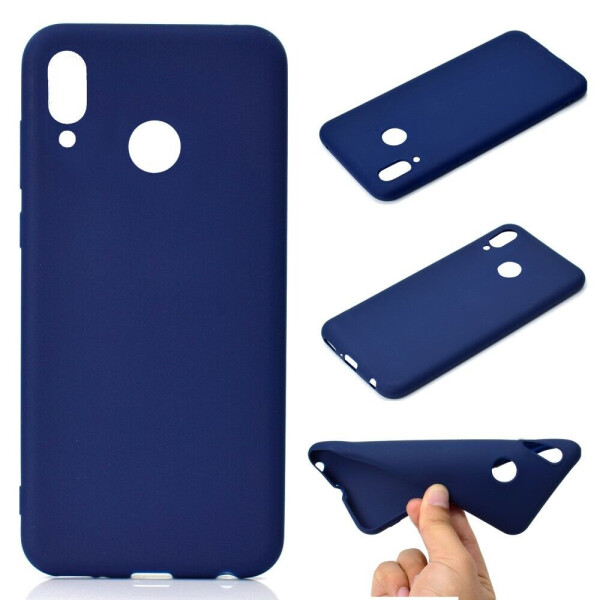 

Силиконовый (TPU) чехол Deexe Matte Case для Huawei Nova 3 - Dark Blue