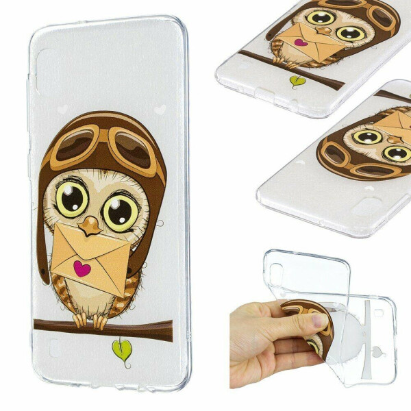 

Силиконовый (TPU) чехол Deexe Pretty Glossy для Samsung Galaxy A10 (A105) - Owl