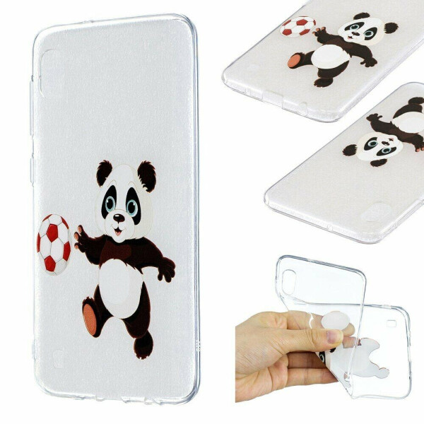 

Силиконовый (TPU) чехол Deexe Pretty Glossy для Samsung Galaxy A10 (A105) - Panda Football