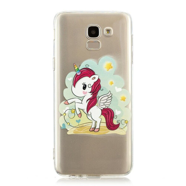 

Силиконовый (TPU) чехол Deexe Pretty Glossy для Samsung Galaxy J6 2018 (J600) - Unicorn