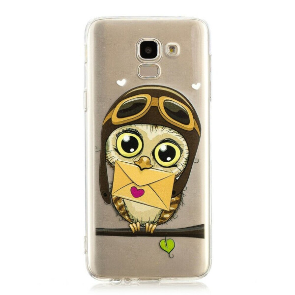

Силиконовый (TPU) чехол Deexe Pretty Glossy для Samsung Galaxy J6 2018 (J600) - Owl