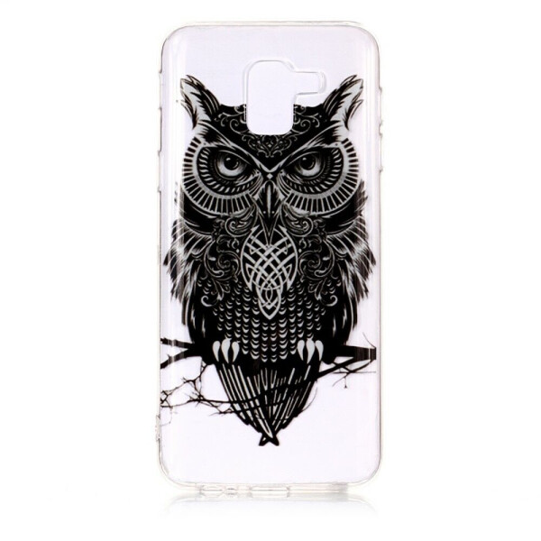 

Силиконовый (TPU) чехол Deexe Pretty Glossy для Samsung Galaxy J6 2018 (J600) - Owl on The Branch
