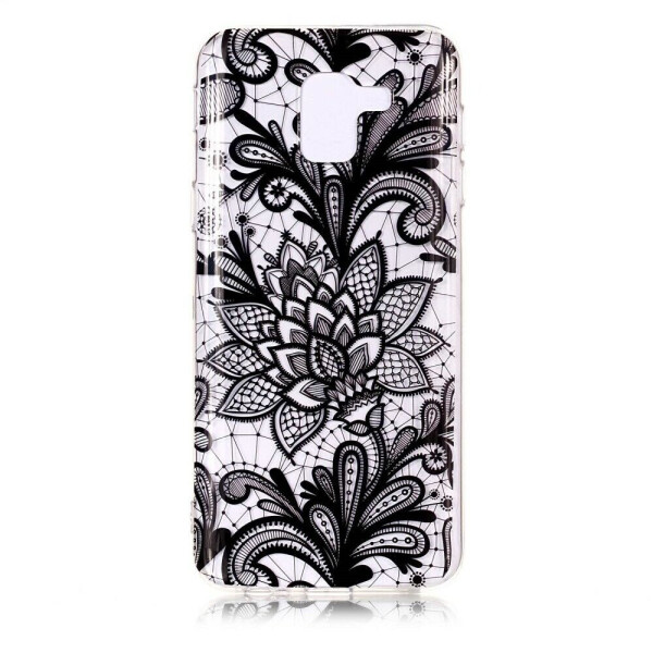 

Силиконовый (TPU) чехол Deexe Pretty Glossy для Samsung Galaxy J6 2018 (J600) - Lace Flower