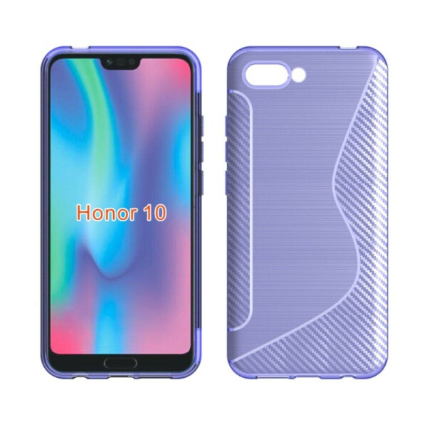 

Силиконовый (TPU) чехол Deexe S Line для Huawei Honor 10 - Purple