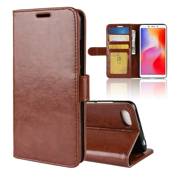 

Чехол-книжка Deexe Wallet Style для Xiaomi Redmi 6A - Brown