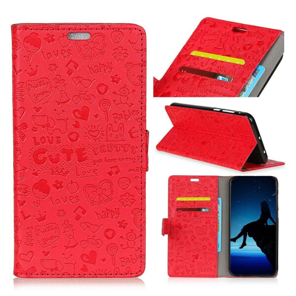 

Чехол-книжка UniCase Graffiti Pattern для Xiaomi Redmi 6 Pro / Mi A2 Lite - Red