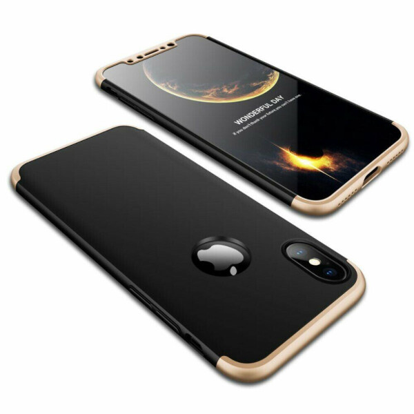 

Защитный чехол GKK Double Dip Case (WL) для Apple iPhone XS Max - Black / Gold