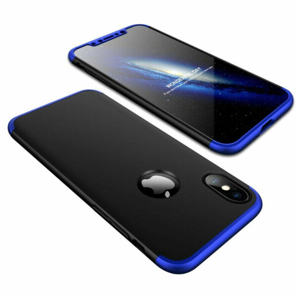 

Защитный чехол GKK Double Dip Case (WL) для Apple iPhone XS Max - Black / Blue