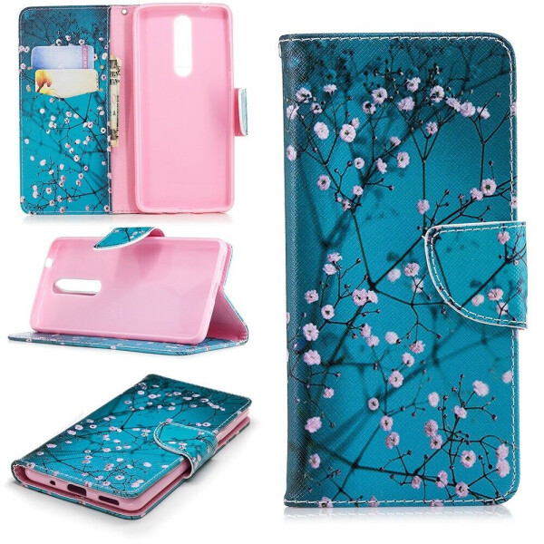 

Чехол-книжка Deexe Color Wallet для Nokia 5 2018 / Nokia 5.1 - Apricot Tree