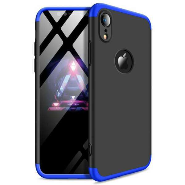 

Защитный чехол GKK Double Dip Case для Apple iPhone XR - Black / Blue