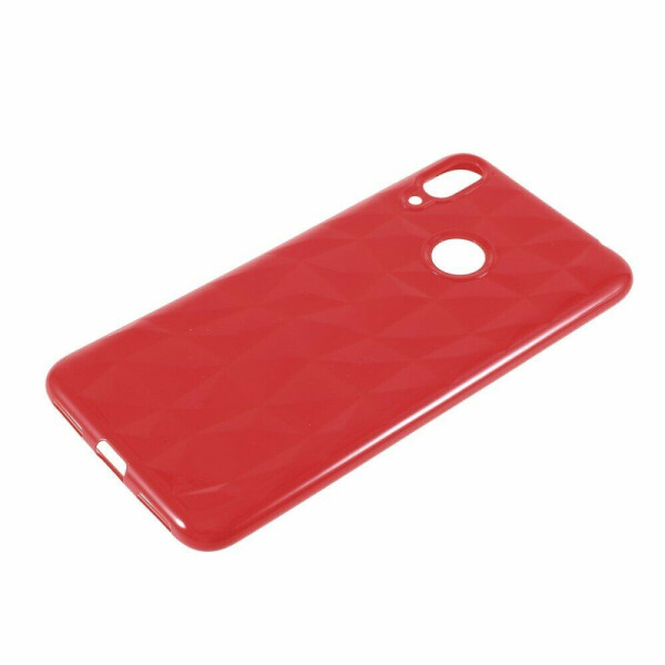 

Силиконовый (TPU) чехол UniCase 3D Diamond Grain для Huawei Y7 (2019) - Red