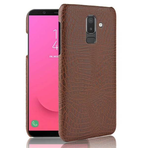 

Пластиковый чехол Deexe Croco Style для Samsung Galaxy J8 2018 (J810) - Brown