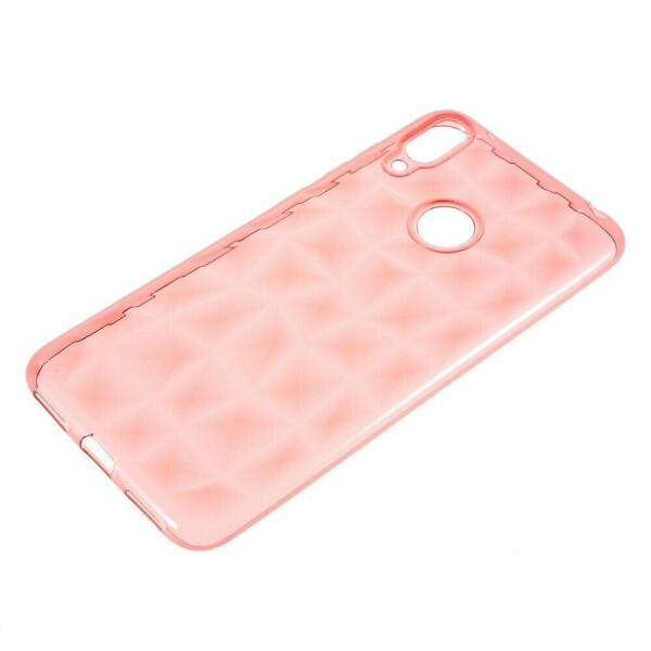 

Силиконовый (TPU) чехол UniCase 3D Diamond Grain для Huawei Y7 (2019) - Pink