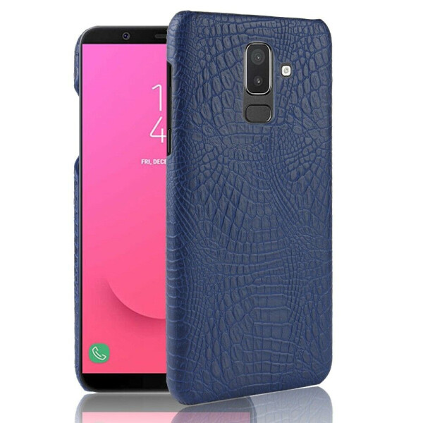 

Пластиковый чехол Deexe Croco Style для Samsung Galaxy J8 2018 (J810) - Blue
