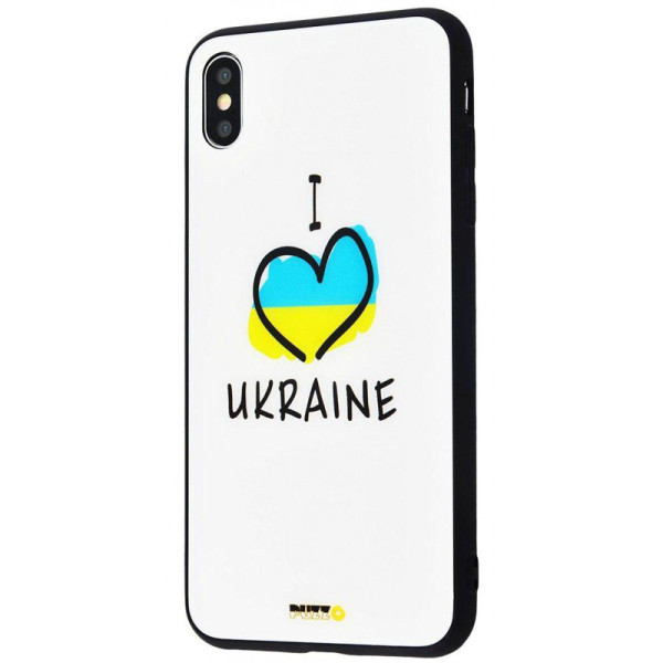 

TPU+Glass Mad series для Apple iPhone X (5.8") / XS (5.8") (I love Ukraine) (684255)