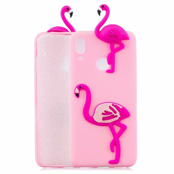 

Силиконовый (TPU) чехол UniCase 3D Pattern для Huawei Y7 (2019) - Flamingo