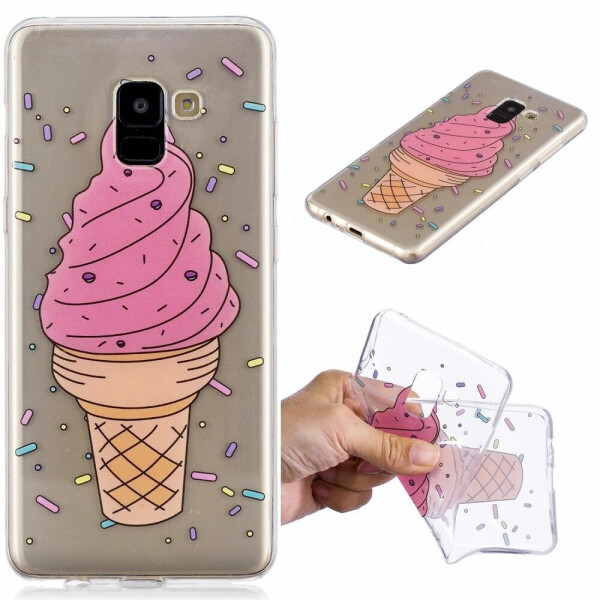 

Силиконовый (TPU) чехол Deexe Pretty Glossy для Samsung Galaxy A8+ (A730) - Ice Cream