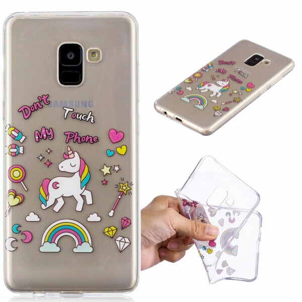 

Силиконовый (TPU) чехол Deexe Pretty Glossy для Samsung Galaxy A8+ (A730) - Unicorn