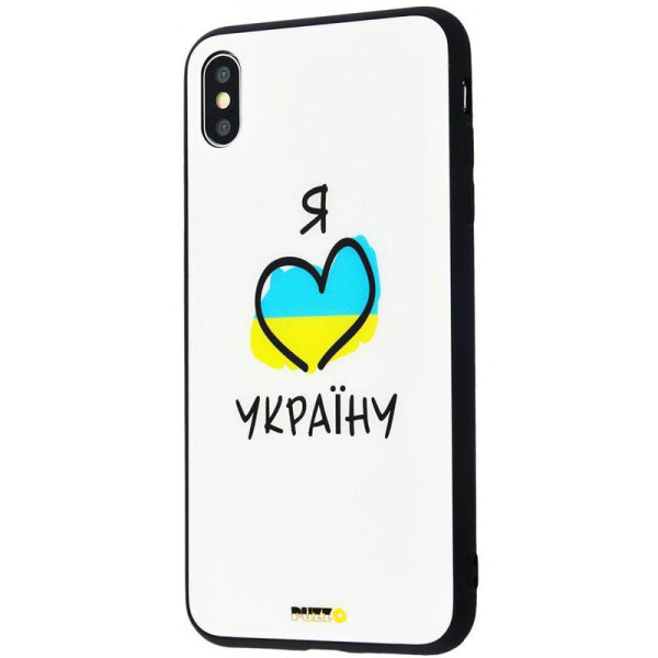 

TPU+Glass Mad series для Apple iPhone X (5.8") / XS (5.8") (Я люблю Украину) (684259)