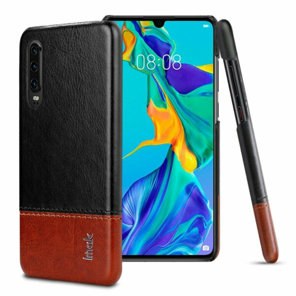 

Защитный чехол IMAK Leather Series для Huawei P30 - Black / Brown