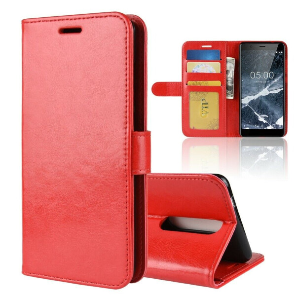 

Чехол-книжка Deexe Wallet Style для Nokia 5 2018 / Nokia 5.1 - Red