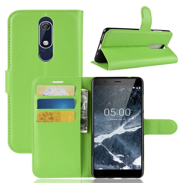 

Чехол-книжка Deexe Book Type для Nokia 5 2018 / Nokia 5.1 - Green