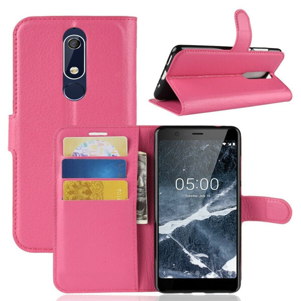 

Чехол-книжка Deexe Book Type для Nokia 5 2018 / Nokia 5.1 - Rose