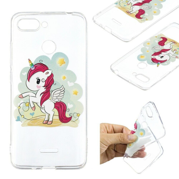 

Силиконовый (TPU) чехол Deexe Pretty Glossy для Xiaomi Redmi 6 - Unicorn