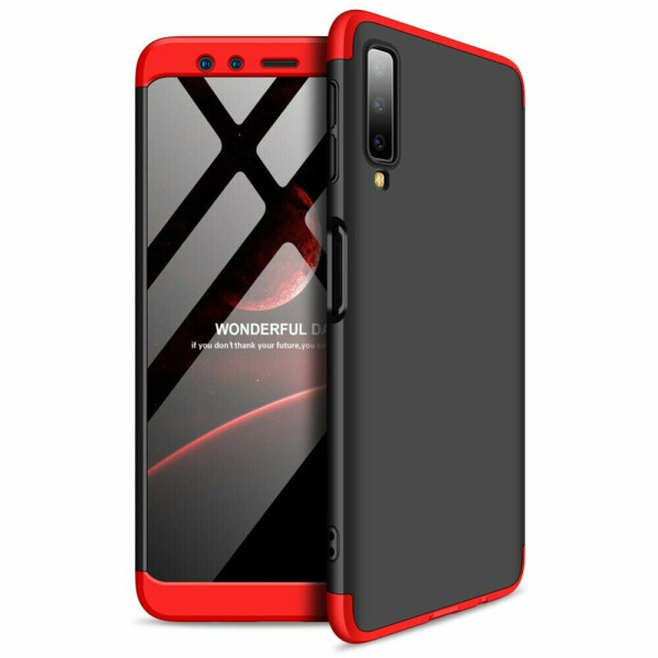 

Защитный чехол GKK Double Dip Case для Samsung Galaxy A7 2018 (A750) - Black / Red