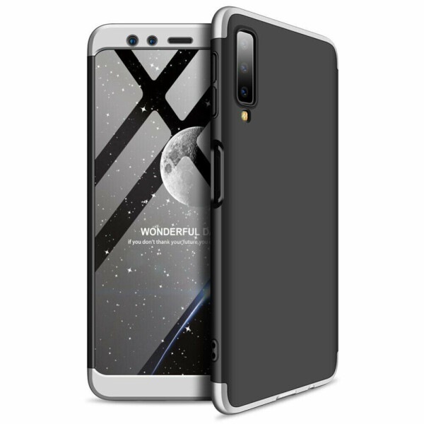 

Защитный чехол GKK Double Dip Case для Samsung Galaxy A7 2018 (A750) - Black / Silver