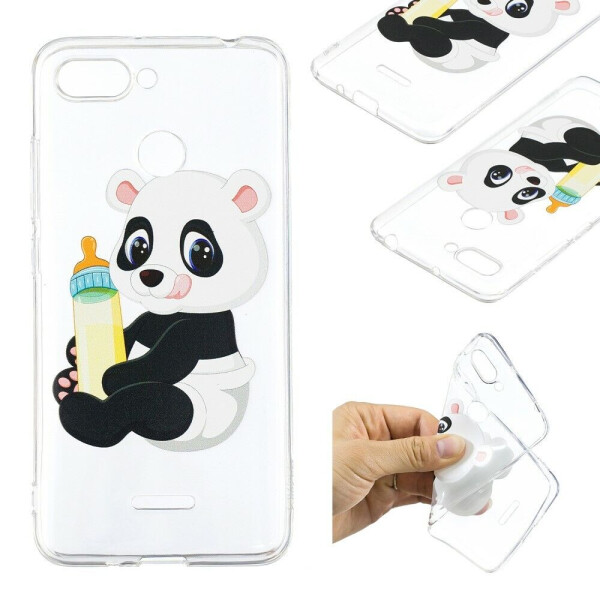 

Силиконовый (TPU) чехол Deexe Pretty Glossy для Xiaomi Redmi 6 - Panda Baby