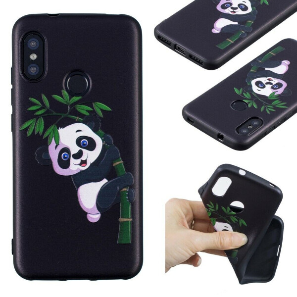 

Силиконовый (TPU) чехол Deexe Life Style для Xiaomi Redmi 6 Pro / Mi A2 Lite - Panda Embossment